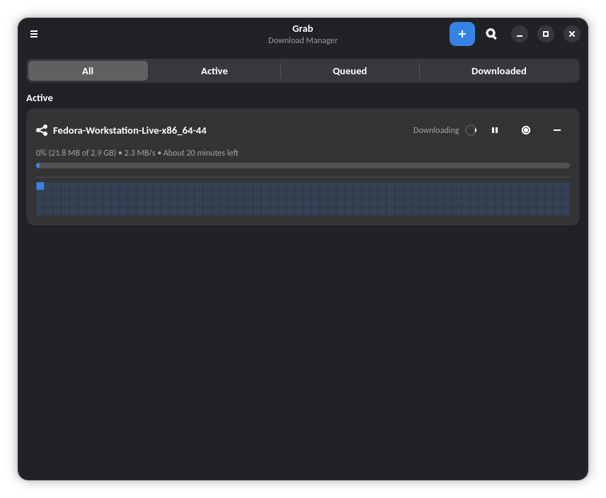 Torrent download with segmented filter